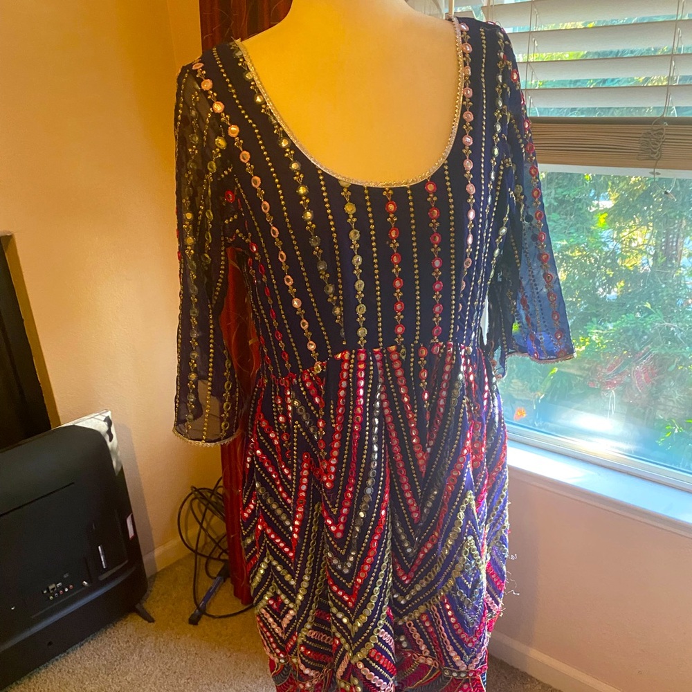 Latest mirror work kurti